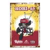 Retro hűtőmágnes - Robi 55 - piros - 6x9 cm