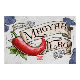   Retro fémtábla - Magyar földből magyar erő - A4 - 20x30 cm