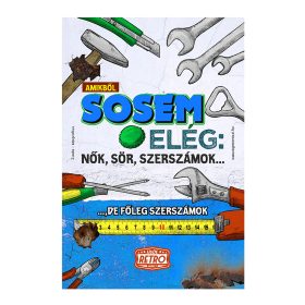   Retro fémtábla - Amiből sose elég: Nők, sör, szerszámok - kék - A4 -20x30 cm  