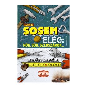   Retro fémtábla - Amiből sose elég: Nők, sör, szerszámok - antracit - A4 -20x30 cm  