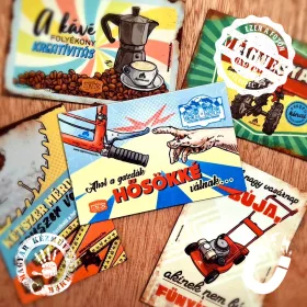 Retro hűtőmágnes - Kapa-Kupa - Ahol a gazdák hősökké válnak - sima - 6x9 cm T020-1-M