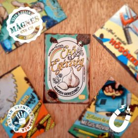   Retro hűtőmágnes - Magyar földből Erő és Egészség - 6x9 cm