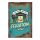 Retro fémtábla - Tisztán tartom-karban tartom-felújítom - kék - A4 - 20x30 cm - PREMIUM