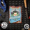 Retro fémtábla - Tisztán tartom-karban tartom-felújítom - kék - A4 - 20x30 cm T023-K-A4