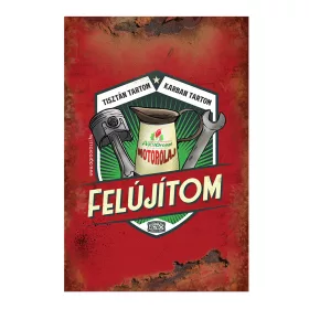 Retro fémtábla - Tisztán tartom-karban tartom-felújítom - piros - A4 - 20x30 cm T023-P-A4