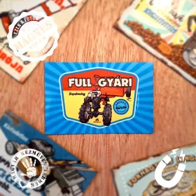 Retro hűtőmágnes - Full gyári, eredeti kínai alkatrészekkel - kék - 6x9 cm T025-K-M