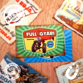 Retro hűtőmágnes - Full gyári, eredeti kínai alkatrészekkel - zöld - 6x9 cm T025-Z-M