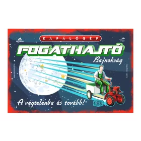 Retro fémtábla - Kapálógép fogathajtó bajnokság - piros - A4 - 20x30 cm T033P-A4