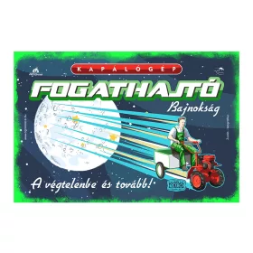 Retro fémtábla - Kapálógép fogathajtó bajnokság - zöld - A4 - 20x30 cm T033Z-A4