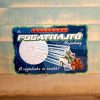 Retro fémtábla - Kapálógép fogathajtó bajnokság - zöld - A4 - 20x30 cm - PREMIUM