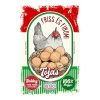Retro fémtábla - Friss és Finom Tojás - A4 - 20x30 cm - PREMIUM