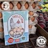 Retro fémtábla - Friss és Finom Tojás - A4 - 20x30 cm - PREMIUM