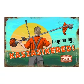 Retro fémtábla - Legyen egy kaszasikered - A4 - 20x30 cm T044-A4