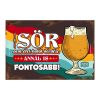 Retro fémtábla - A sör nem élet-halál kérdése - A4 - 20x30 cm - PREMIUM