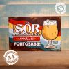 Retro fémtábla - A sör nem élet-halál kérdése - A4 - 20x30 cm - PREMIUM