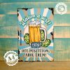 Retro fémtábla - Utálom a sört! Ott pusztítom ahol érem - A4 - 20x30 cm - PREMIUM