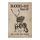 Retro fémtábla - Robi 52 - univerzális kerti kisgép - barna antik - A4 - 20x30 cm - PREMIUM