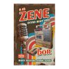 Retro fémtábla - A jó zene olyan mint a jó bor - A4 - barna -  20x30 cm - PREMIUM