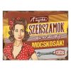 Retro fémtábla - A legjobb szerszámok néha kicsit mocskosak - bordó - A3 -30x40 cm - PREMIUM