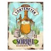 Retro fémtábla - A legjobb történetek egy sörrel kezdődnek - A3 - 30x40 cm - PREMIUM