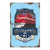 Retro fémtábla - Mindig van egy végállomás, de az út az ami igazán számít - kék - A4 - 20x30 cm - PREMIUM