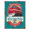 Retro fémtábla - Mindig van egy végállomás, de az út az ami igazán számít - türkiz - A3 - 30x40 cm - PREMIUM