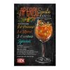 Retro fémtábla - Aperol Spritz koktél - krétastílus - A4 - 20x30 cm - PREMIUM