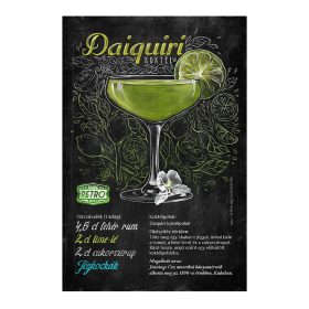 Retro fémtábla - Aperol Spritz koktél - krétatábla - A4 - 20x30 cm 