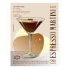 Retro fémtábla -  Espresso Martini koktél - SZÍNES A - A4 - 20x30 cm 