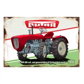 Retro fémtábla - Dutra - Az időtálló erő, ami generációkon keresztül történeteket mesél - A4 - 20x30 cm T082-1-A4