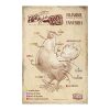 Retro fémtábla - Állati jó részek - tojásból a tányérra - barna - A4 - 20x30 cm - PREMIUM