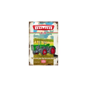 Retro hűtőmágnes - Dutra - Több mint gép. Egy korszak jelképe! - zöld színes - 6x9 cm T090-1-M