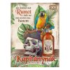 Retro fémtábla - Aki mindent nap rumot iszik... - barna - A3 - 30x40 cm - PREMIUM