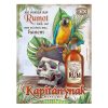Retro fémtábla - Aki mindent nap rumot iszik... - kékes - A3 - 30x40 cm - PREMIUM