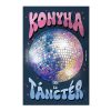 Retro fémtábla - Konyha és tánctér - sötét - A4 - 20x30 cm - PREMIUM