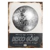 Retro fémtábla - Táncolj úgy, mintha a disco gömb soha nem állna meg - fekete - A3 - 30x40 cm - PREMIUM