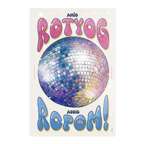 Retro fémtábla - Amíg rotyog, addig ropom - világos - A4 - 20x30 cm T106-1-A4
