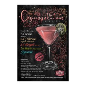 Retro fémtábla - Aperol Spritz koktél - krétatábla - A4 - 20x30 cm 