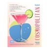 Retro fémtábla - Cosmopolitan koktél -  SZÍNES A- A3 - 30X40 cm -PREMIUM