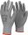 Védőkesztyű 5-ös vágásálló polietilén TOP CUT PU, szürke, 9