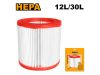 INGCO HEPA szűrő 12/30 literes porszívóhoz