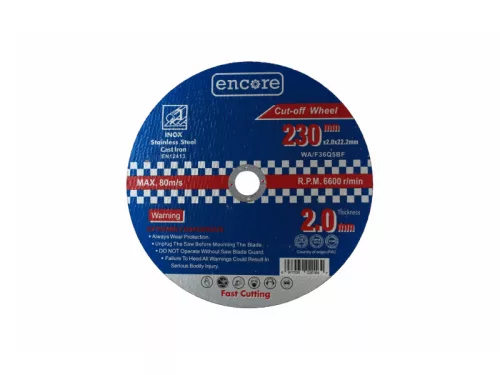 ENCORE Vágókorong fémre 230 x 2,0 x 22,23 mm STEEL YDM6001-230