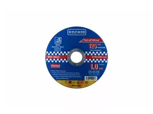 ENCORE Tisztítókorong fémre 125 x 6,0 x 22,23 mm INOX YDM6002-125X
